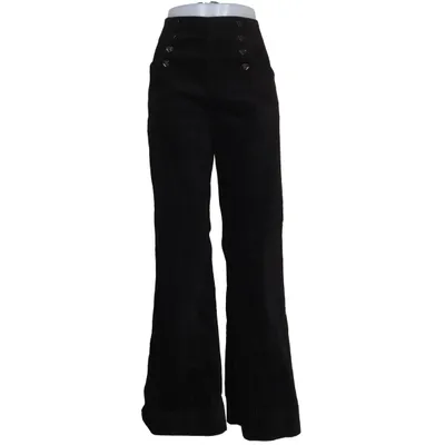 Corduroy pants (Black) from Voodoo Vixen Cotton, Elastane