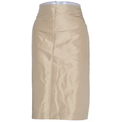 Jupe (Beige) de Massimo Dutti Acétate, Soie