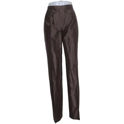 Pants (Brown) from DinoModa Silk