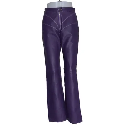Leather pants (Purple) from Hosbjerg Leather