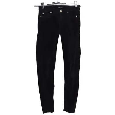 Corduroy broek (Zwart) van 7 for All Mankind Katoen, Elastaan, Viscose