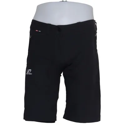 Short d'extérieur (Noir) de Hannah Coton, Élasthane, Polyamide, Polyester