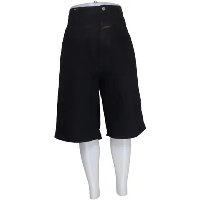 Jeansshorts (Sort) fra Marithé + François Girbaud Bomuld, Læder