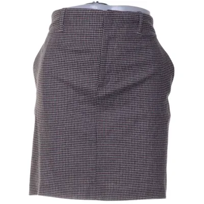 Kjol (Brun, Flerfärgad) från Leon & Harper Elastan, Polyester, Viskos, Ull