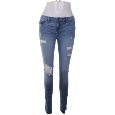 Jeans (Blå) från Hollister Bomull, Elastan, Polyester, Viskos