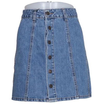 Jeansnederdel (Blå) fra Pull & Bear Denim Bomuld