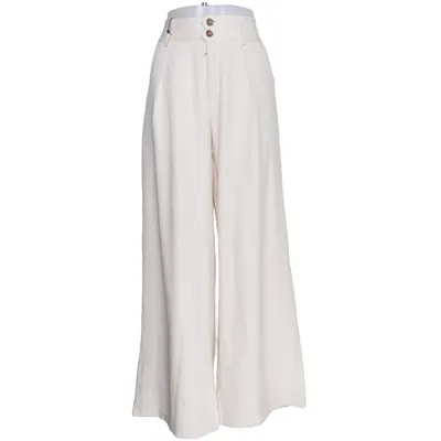 Palazzo broek (Beige) van Cider Elastaan, Polyester