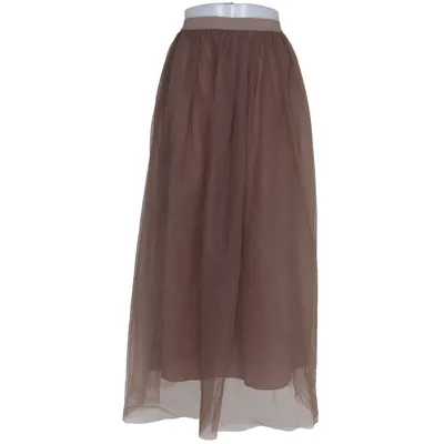 Jupe longue (Marron) de Arket Coton, Cupro, Polyester