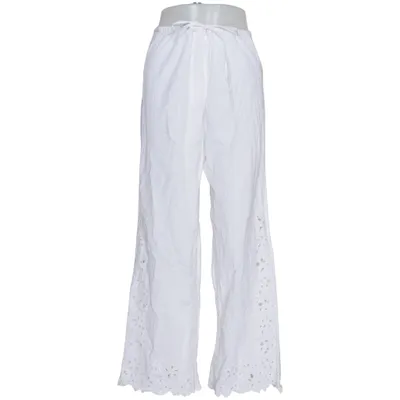 Pants (White) from NA-KD Cotton, Linen
