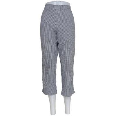 Pantalon (Noir, Blanc) de Oxford Coton, Élasthane