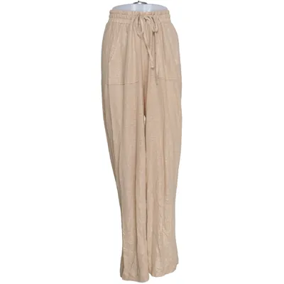 Palazzo broek (Beige) van Not Shy Linnen