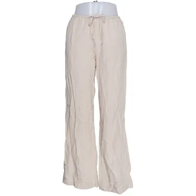 Bukser (Beige) fra H&M Premium Quality Bomuld, Linned, Viscose