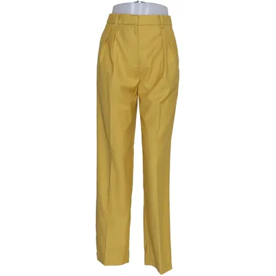 Byxor (Gul) från H&M Polyester, Viskos