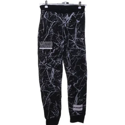 Sweatpants (Black, White) from Woxo 720° Cotton, Polyester