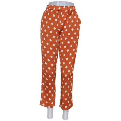 Pants (Brown, White) from Ichi Polyester
