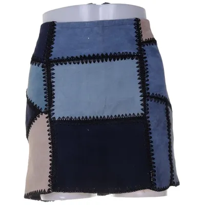 Läderkjol (Blå, Beige, Svart) från Zara Woman Skinn