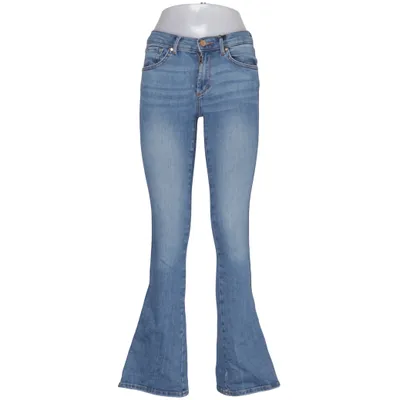 Jeans (Blue) from Never Denim Cotton, Elastane, Polyester