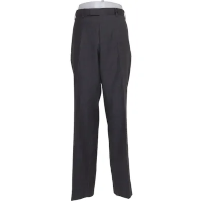 Kostuumbroek (Grijs) van Dressmann Premium Collection Polyester, Wol