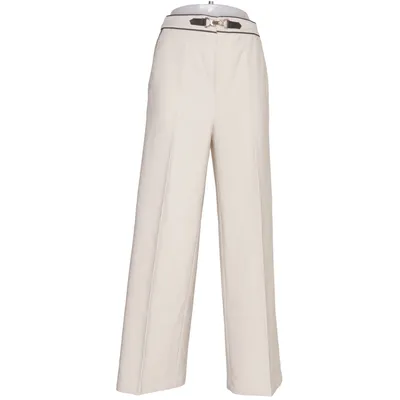 Kostuumbroek (Beige) van MOTF Elastaan, Polyester
