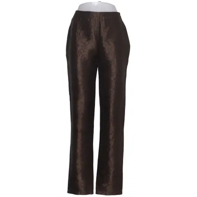 Pantalon de costume (Marron) de Rena Lange Acrylique, Polyester, Soie