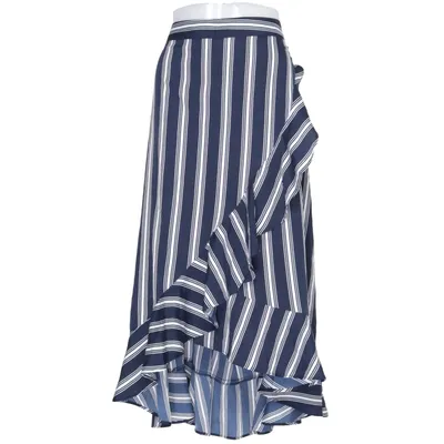 Maxi nederdel (Blå, Hvid) fra Seaside Polyester
