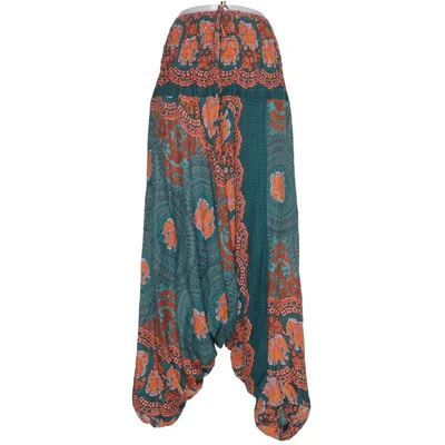 Haremsbyxor (Grön, Orange, Flerfärgad) från Harempants Viskos