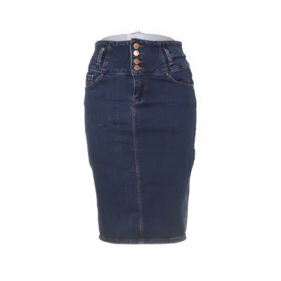Spijkerrok (Blauw) van New Look Katoen, Elastaan