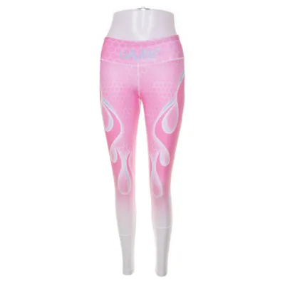 Träningstights (Rosa, Vit) från Gavelo Elastan, Återvunnen polyester