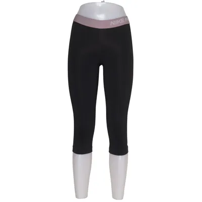 Sportleggings (Zwart, Roze) van Nike Pro Elastaan, Polyester