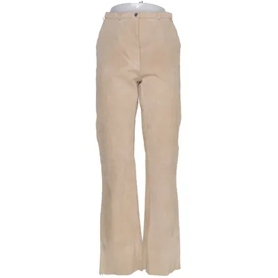 Leather pants (Beige) from Helline Leather, Polyester