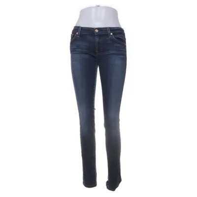 Spijkerbroek (Blauw) van 7 for All Mankind Katoen, Elastaan
