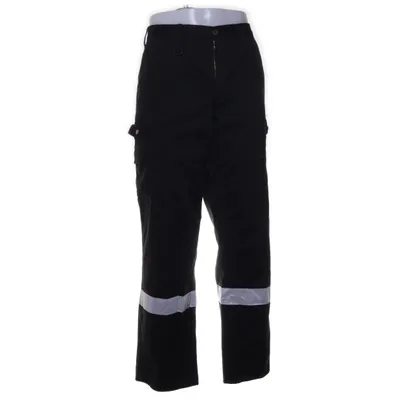 Arbetsbyxor (Svart, Silverfärgad) från Fristads Kansas Bomull, Polyester