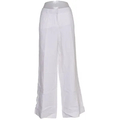 Pantalon patte d'éléphant (Blanc) de ESPRIT Collection Coton, Lin