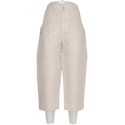 Driekwart broek (Beige) van James Perse Katoen, Linnen, Viscose