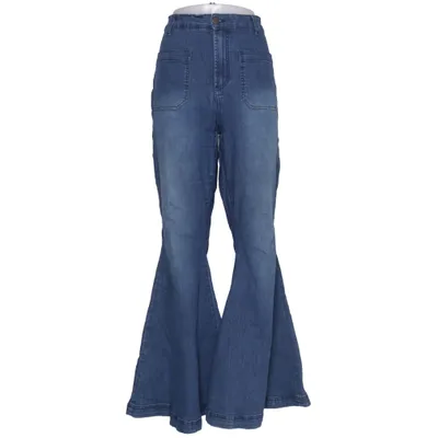 Jeans (Blue) from Hell Bunny Cotton, Elastane, Polyester