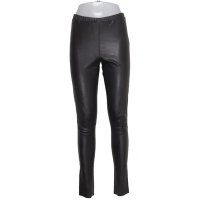 Leren broek (Zwart) van Lou Andrea Leer, Polyester