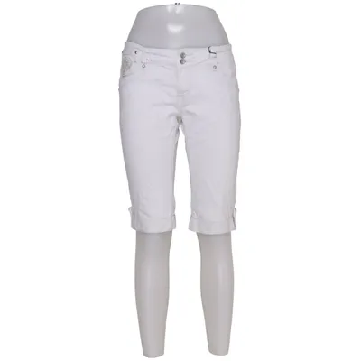 Three-quarter pants (White) from Jane Norman Cotton, Elastane