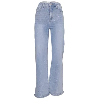 Jean (Bleu) de Hello Miss Coton, Élasthane, Polyester, Viscose