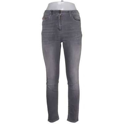 Jean (Gris) de Elisabetta Franchi Coton, Cuir, Lyocell, Polyester