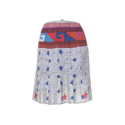 Skirt (White, Brown, Multicolored) from Me369 Viscose
