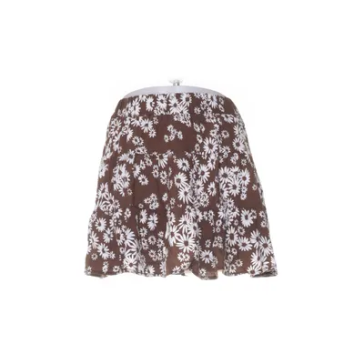 Nederdel (Brun, Hvid) fra Bershka Linned, Viscose