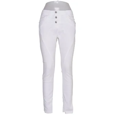 Jean (Blanc) de Please Coton, Élasthane