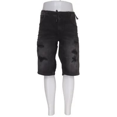 Denim shorts (Zwart) van FSBN Katoen, Elastaan, Polyester