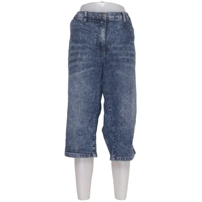 Pantacourt (Bleu) de Bonprix Coton, Élasthane, Polyester