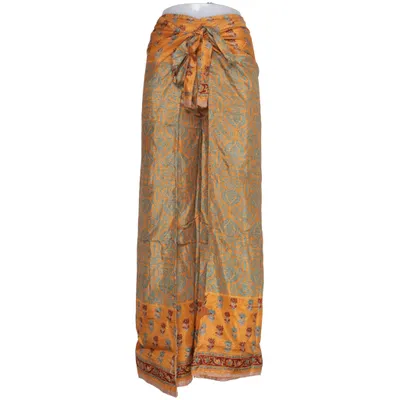 Pantalon portefeuille (Beige, Orange, Vert) de S.N.Moda Soie, Viscose