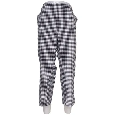 Suit pants (Black, White) from Selection by Ulla Popken Cotton, Elastane, Polyamide