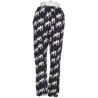 Sweatpants (Black, White) from Playboy x Missguided Cotton, Polyester