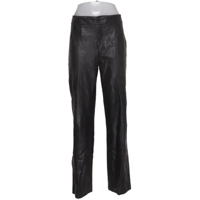 Leren broek (Zwart) van Zara