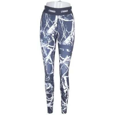 Sports tights (Black, White) from Stronger Elastane, Polyester