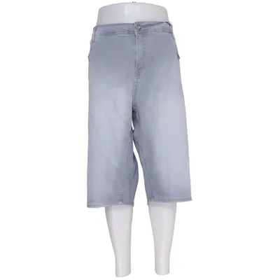 Denim shorts (Grijs) van Rocawear Katoen, Elastaan
